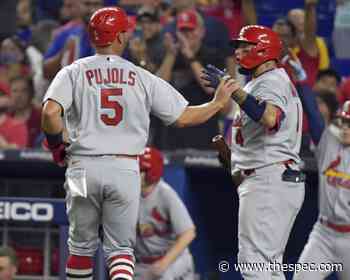 Pujols paces Cardinals, helps Wainwright in win over Marlins - Hamilton Spectator