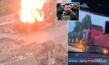 Zelensky warns of food crisis as Russia blocks ports, attacks grain store and steals locked tractors - Daily Mail