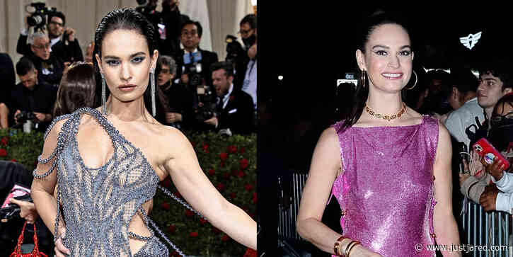 Lily James Wowed in Two Versace Looks for Her Met Gala Night!
