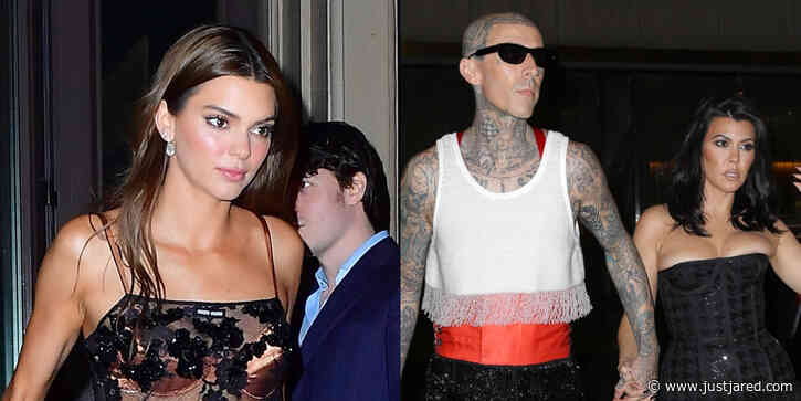 Kourtney Kardashian & Kendall Jenner Show Off Their Style at Met Gala After Parties 2022