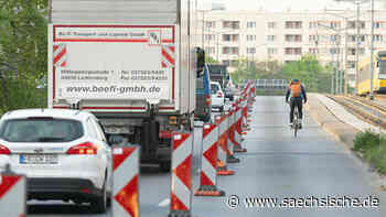 Dresden: Stau vor der Carolabrücke - Zwei-Tage-Radweg stoppt den Verkehr - Sächsische.de