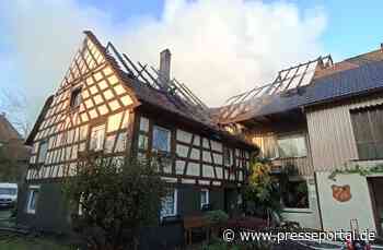 LRA-Ravensburg: Gebäude im Vollbrand in Wangen im Allgäu, OT Leupolz - Presseportal.de