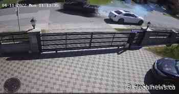 Video released in Delta hit-and-run shows truck smashing into parked vehicles - Global News