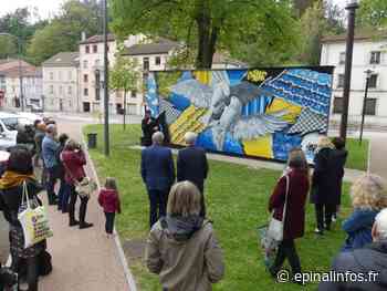 Epinal - Le mur s'habille aux couleurs de l'Ukraine et de la démocratie - Epinal infos - Epinal Infos