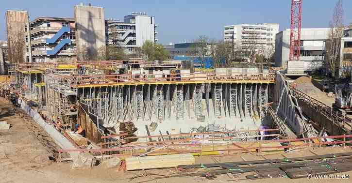 Heidelberg:  Das Fundament für das Audimax steht