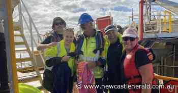 Port of Newcastle David Allan dredge crew rescues six people in outrigger canoe drama - Newcastle Herald