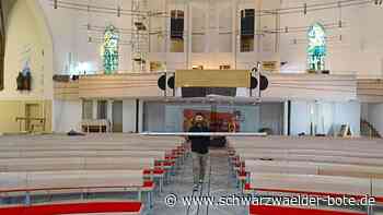 Neue Orgel in Balingen - Spieltisch und Metallpfeifen frisch eingetroffen - Schwarzwälder Bote