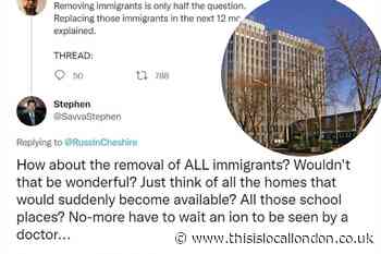 Enfield Conservative suspended over anti-immigrant tweet
