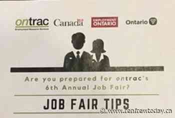 ONTRAC Arnprior Job Fair to use Arena “A” Surface at Nick Smith Centre - renfrewtoday.ca