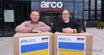 Ukraine's frontline medics sent huge shipment of PPE by Hull business Arco - Hull Live