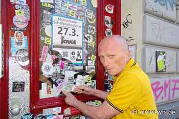 Beschriftete Euroscheine an Hauswänden: Kunst und Geld zum Ernten