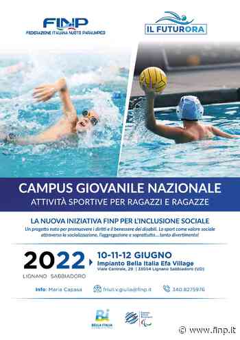 Campus Nazionale di nuoto paralimpico "Il FuturOra", si riparte da Lignano Sabbiadoro - Federazione Italiana Nuoto Paralimpico