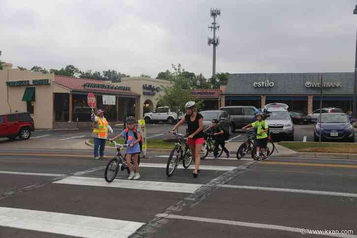 Austin kids bike to school Wednesday