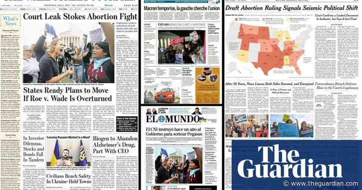 ‘New peak in culture wars’: global media react to Roe v Wade leak