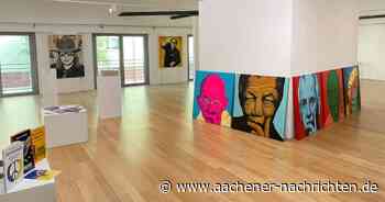 Kunstausstellung in Aachen: Große Persönlichkeiten und Friedenstauben in Pop-Art