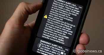 Emergency alerts rolling out on Canadian cellphones as part of test procedure
