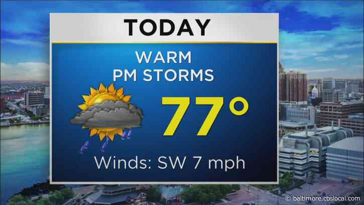 Maryland Weather: Warm With Chance For Afternoon Storms