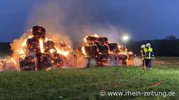 Posieren fürs Internet: Zwei Kinder haben offenbar Heuballen in Schürdt angezündet - Rhein-Zeitung