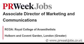 RCOA: Royal College of Anaesthetists: Associate Director of Marketing and Communications