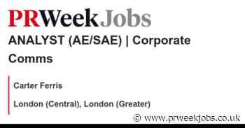 Carter Ferris: ANALYST (AE/SAE) | Corporate Comms