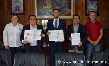 Signan Sahuayo y el Tecnológico de Jiquilpan convenio de colaboración - Quadratín
