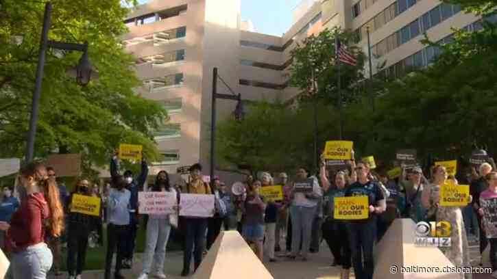 Pro-Abortion Rights Activists Protest In Baltimore Over Draft Decision Overturning Roe V. Wade