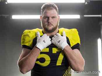 A HUGE CHOICE: Ottawa Redblacks grab 'nasty' Gee-Gees offensive lineman Pelehos with No. 2 pick in CFL Draft - Ottawa Sun