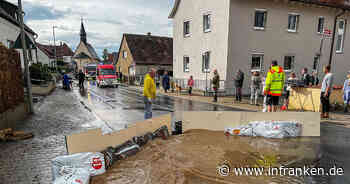 Stegaurach: Wassermassen überschwemmen Straßen und Gebäude - "Wenn ich Pech hab, sauf ich ab"