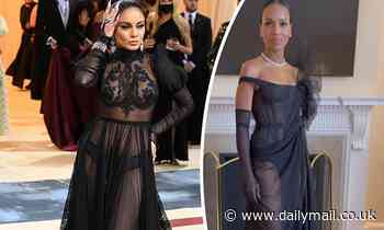 Vanessa Hudgens and Kerry Washington go toe-to-toe in sheer black gowns at the 2022 Met Gala - Daily Mail