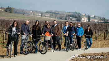 “Campagna elettorale in bicicletta” per i rappresentanti di Insieme per Susegana. La prima foto del gruppo sulla pista ciclabile di via Barca - Qdpnews