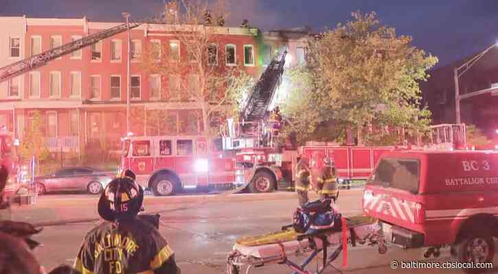 House Fire Burns Multiple Homes In West Baltimore