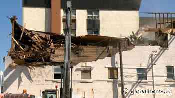 The former Continental Hotel has been demolished in Saskatoon - Global News