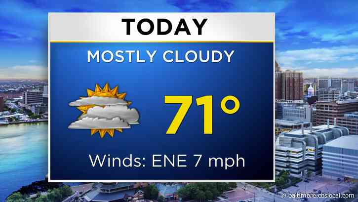Maryland Weather: Cloudy & Warm, But Rain Is On The Way