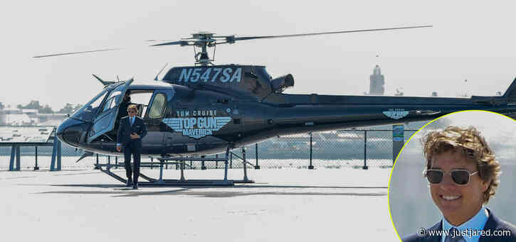 Tom Cruise Arrived at 'Top Gun: Maverick' Premiere in a Helicopter!