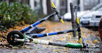 Gefahrenstellen in Aachen: App-Aktion gegen falsch geparkte E-Roller - Aachener Zeitung