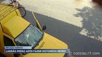 Ladrão é preso após fazer motorista refém em Pedro Leopoldo (MG) - R7