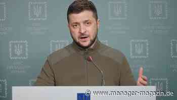 Präsident Selenskyj fordert Marshall-Plan für die Ukraine zum Wiederaufbau