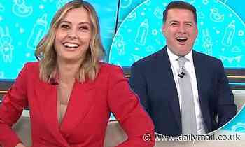 Today show: Karl Stefanovic teases Allison Langdon is 'pregnant' - Daily Mail