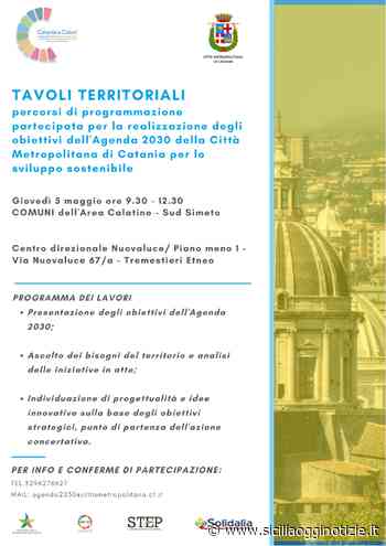 I tavoli territoriali di “Catania a Colori – L'Agenda della Città Metropolitana di Catania per lo Sviluppo Sostenibile” - Sicilia Oggi Notizie