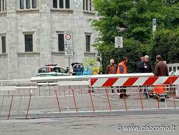 Camion abbatte una sbarra del passaggio a livello, rallentamenti in viale Lecco a Como - CiaoComo