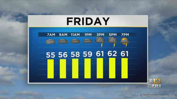 Maryland Weather: Rain And Storms Friday Expected To Extend Into Weekend