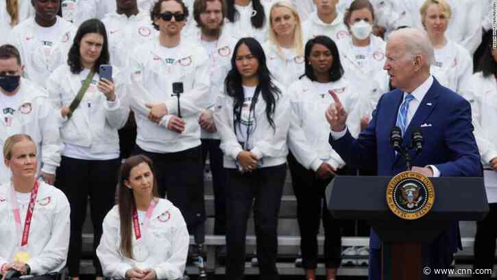 Biden praises Team USA in first White House visit since pandemic for 'your endurance and your state of mind' - CNN