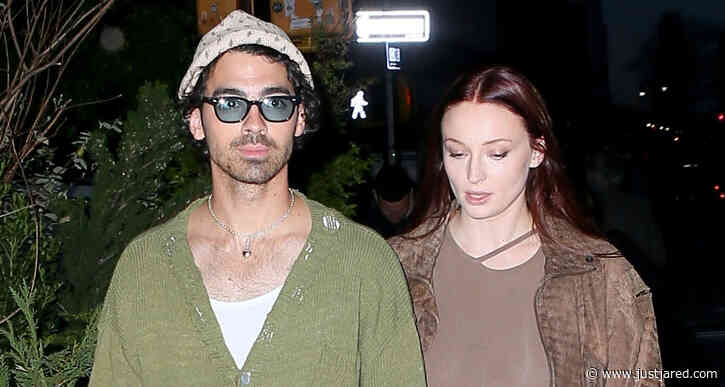 Sophie Turner Wears Bump-Hugging Dress to Dinner with Joe Jonas