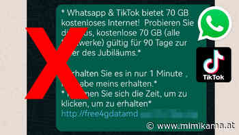 Natürlich verschenken WhatsApp und TikTok kostenloses Internet.... NICHT! - Mimikama