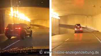 Vollbremsung im Tunnel: Optische Täuschung erschreckt Autofahrer
