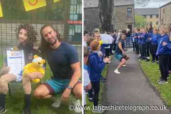 Rossendale: Joe Wicks visits  Primary School for Children in Need competition