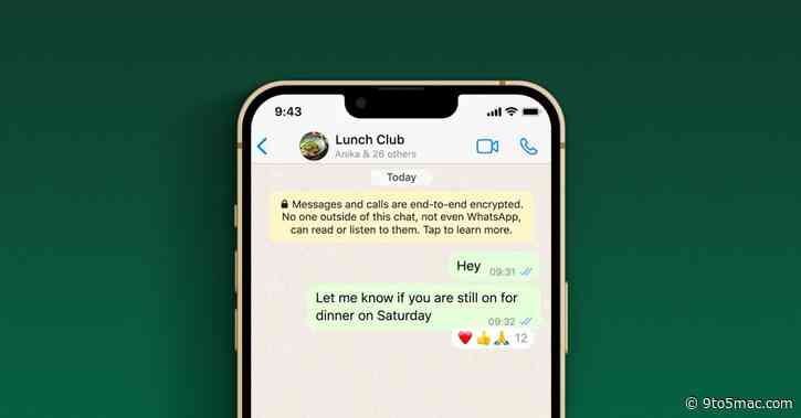 WhatsApp for iOS now rolling out long-anticipated Reactions feature, here’s how to use it