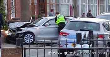 BMW crashes with three parked cars on residential Cleethorpes road - Grimsby Live