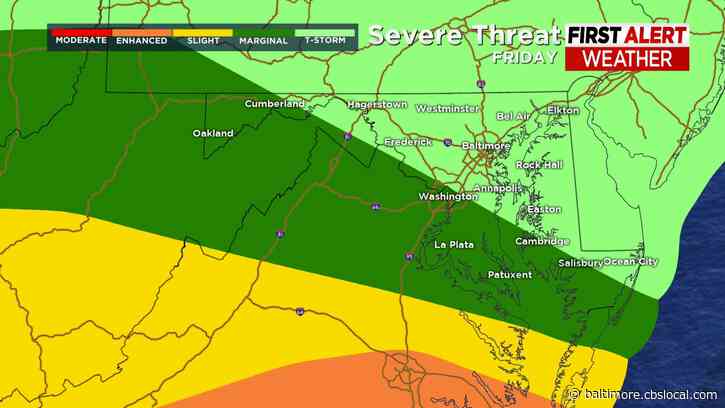 Alert Day: Flood Watch For Much Of Maryland As Rain Blankets The State