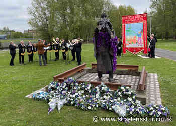 Service at St Helens memorial for International Workers' Memorial Day - St Helens Star